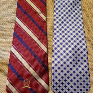 2 Tommy Hilfiger 100% silk men's neckties